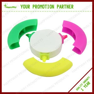 Promotional 3 in 1 highlighter pen with customized logo One Year Quality Warranty