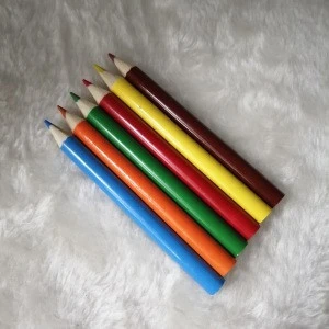 Promotional 3.5 inch color pencil set, 6 pcs paint colour pencil set