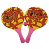 Promotional beach racket woodl,wood beach tennis racket,beach tennis racket game toywith ball