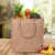 Import Promotional Top Quality Eco Friendly Fashionable Printing Custom Logo Jute Tote Shopping Bag from China