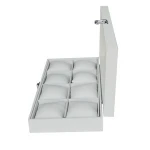 pu leather velvet  luxury elegant jewelry bracelet bangle box collection box soft cushions watch case