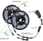Purple UVA UVC Germicidal Purple Led Light Strip 254nm 360nm 365nm 455nm UV Led Stripes 2835 Smd Led Tape Strips Light