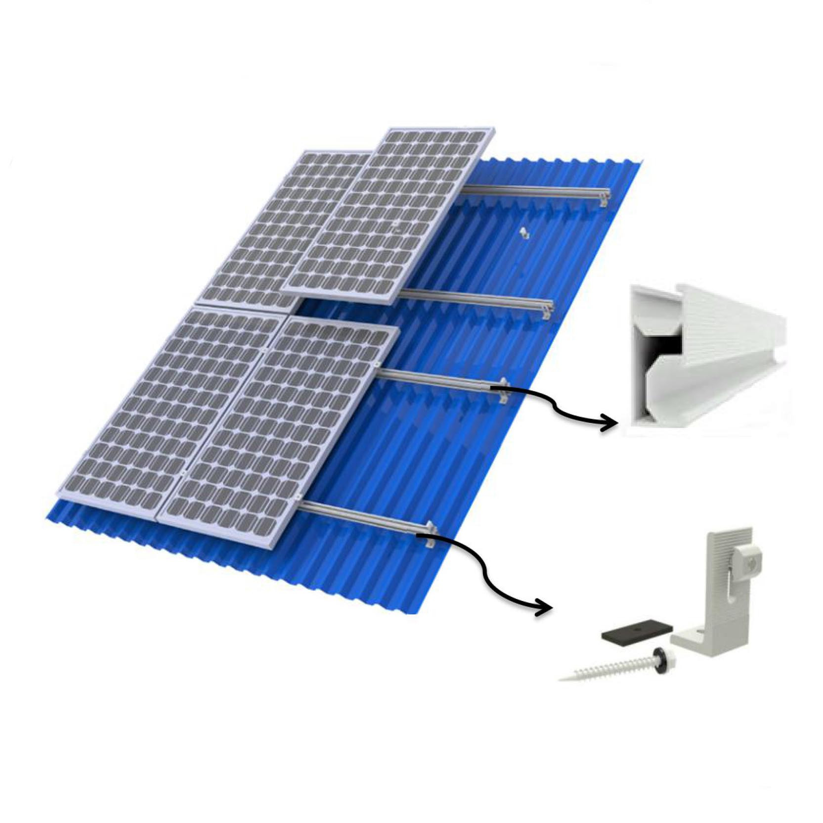 Brand New Solar Panel Mid Clamp 40/45/50mm
