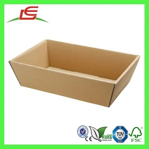 Q1161China Manufacture Gift Packaging Paper Foldable Fancy Hamper Trays