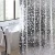Import Quiki  3d Waterproof with 12pcs hooks Shower Curtain Transparent  Clear Bathroom Curtain Luxury peva shower curtain from China