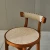 Import Rattan Bistro Rubber Wood Chairs Plywood Seat High Quality Metal Ladder Back Restaurant Bar Chair from China
