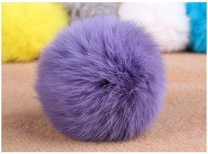 Real Rabbit Fur Pom Pom Rabbit Balls ideal for craft projects and knit hats