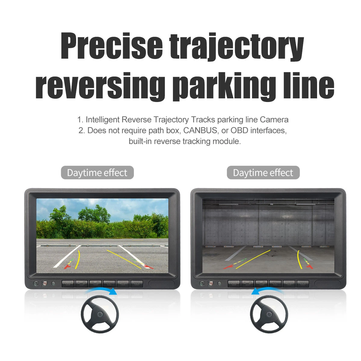 Rear View Car Reversing Aid Wide Angle Len IP68 Waterproof Moving Guideline Car Backup Camera with Moving Line