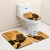 Import Reasonable Price African Woman Bath Mat Set 3Pcs Carpet Non-slip Bathroom Rug Set For Toilet from China