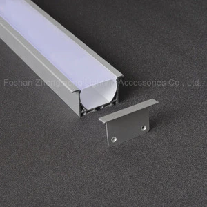 recessed mounting aluminum profile led with lips wings for flexible led strip light,aluprofil channel recessed