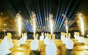 Buy Remote Control Dmx Indoor Stage Effect Sparkle Fountain Cold Flame ...
