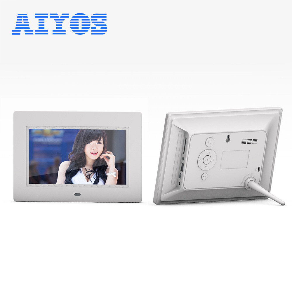 Retail Advertising Player Motion Sensor USB Loop Video Play IPS Screen Full View Angle 7inch HD LCD Digital Photo Frame