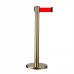 Retractable Belt Privacy Fences Metal Crowd Control Barrier Separating Posts