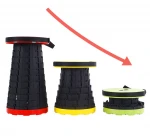 Retractable Folding Stools Portable Plastic Travel Seat Telescopic Plastic Stool Shrinkable Camping chair