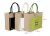 Import Reusable Customize Logo women jute Beach Bag with Handle from China