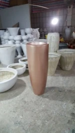 Rose Gold Big Vase Home Decorative Flower Vase Metal Table Vase
