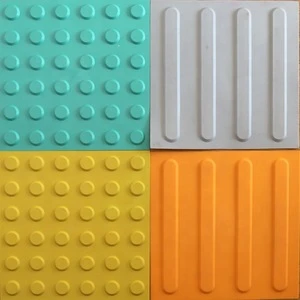 Rubber TPU tactile indicator paving tile outdoor floor blind tiles