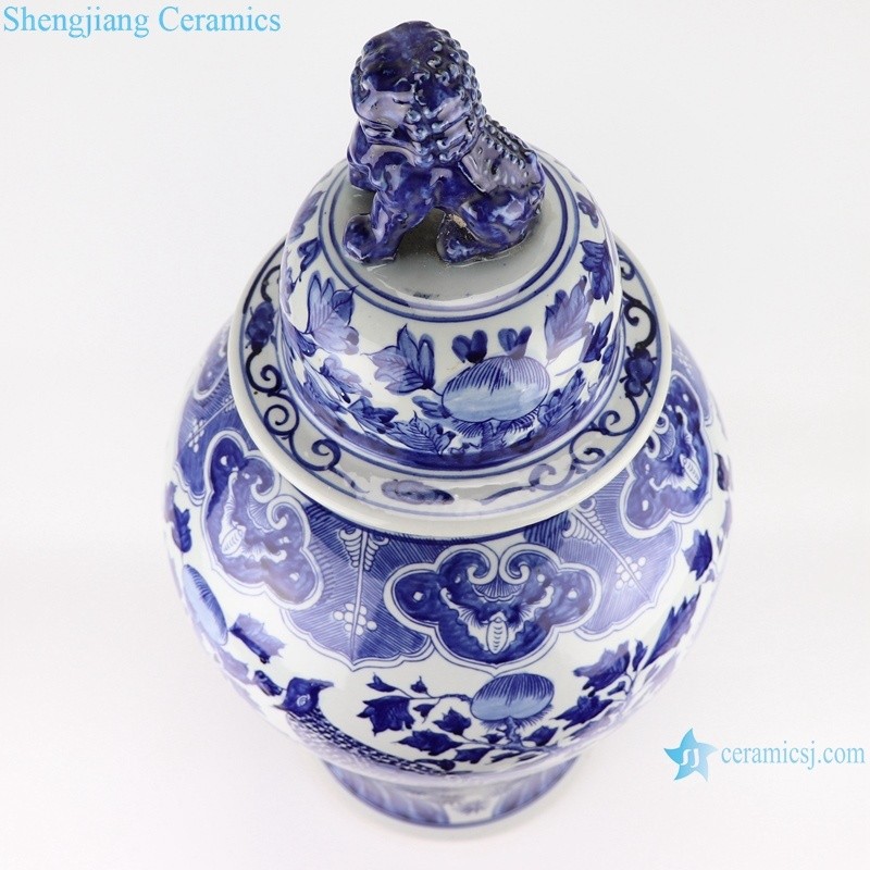 Rzsc14-a/B/C Blue and White Big porcelain Ginger Jar