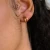 Import s925 sterling silver simple fashion elegant glossy double line stud earrings from China