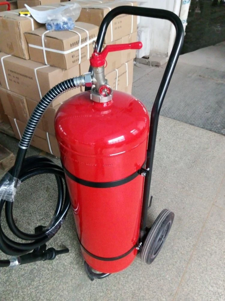 Safety Plus brands foam fire annihilator 30kg wheeled fire extinguisher