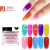 Import Salon 20 Colors Acrylic Transparent Dipping Powder Without Lamp Cure Glitter Nails Dip Powder DIY Nail Art Decorations from China