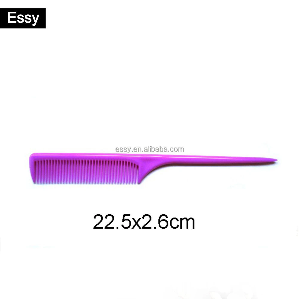 Salon thinning hair comb plastic tail comb
