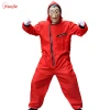 Salvador Dali La Casa de Papel Red Overall Jumpsuit TV &amp; Movie Famous Costume //