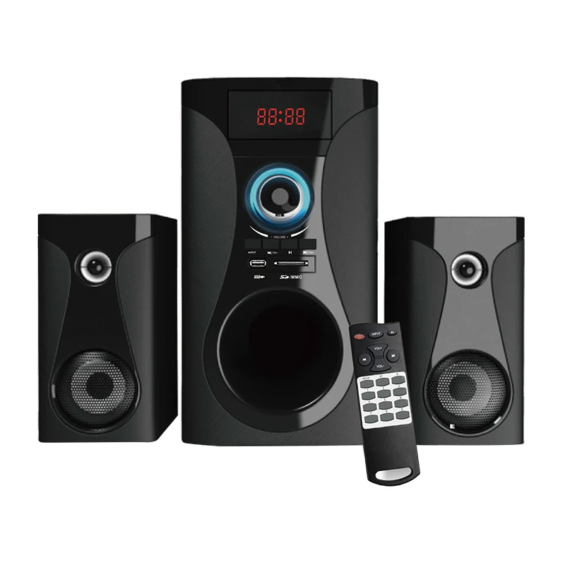 Samtronic  2.1ch wireless  Multimedia Speaker Home Theatre surround Sound System With bt v5.0 USB /SD MP3 FM Radio HS-246