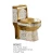 Import Sanitary ware bathroom set golden color ceramic dragon toilet bowl seat gold wc toilet from China