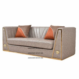 Saudi Arabic Dubai Royal Living Room Luxury Design Crushed velvet Sofa
