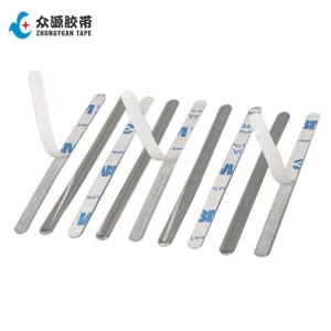 Self adhesive nose clips Masking aluminum shape bar nose band bridge strip clip hot foil stamping