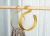 Shiny Display Gold Metal Hanger Aluminum Wire Hangers for Scarf