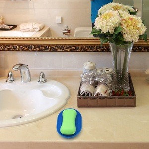 Silicone Creative soap holder with drain bathroom accessories molds for soap sink sponge drainage soap dish box case