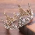 Import Silver Wedding Hair Accessories Crystal Tiaras Pearl Handmade Bridal Round Crowns from China