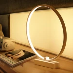 Simple Round Acrylic Table Lamp LED Dresser Decorative Lamp