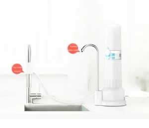 single stage table top drinking water filter, home water filter