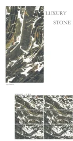 Sintered Stone Slab Floor Ceramic Tiles Glazed Polished Porcelain Marble Slate