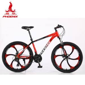 Six Integral Spokes wheels MTB bicycle 21SP HURR PLUS Red 26&#39;&#39; MOUNTAIN BIKE