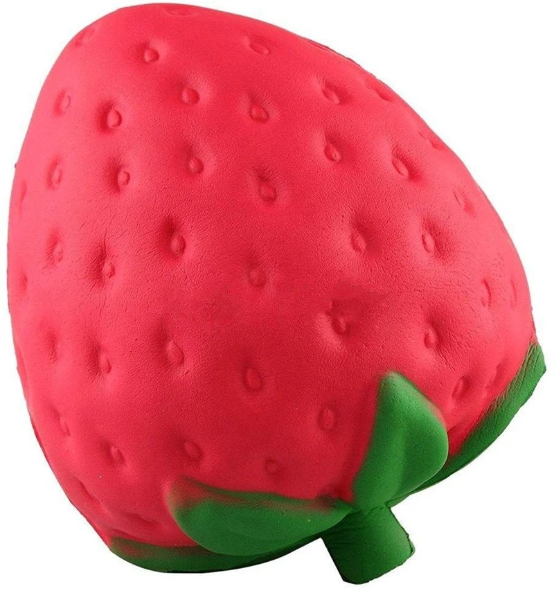 Slow Rising Squeeze jumbo squishy toys strawberry shape