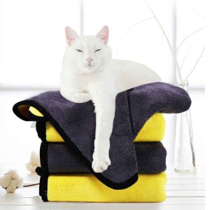 Soft and Comfortable Microfiber Coral Velvet Pet Dog Dry Hair Body Towel