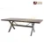 Import Solid Wooden Top Table Outdoor Dining Table With Teak Wooden Top from China
