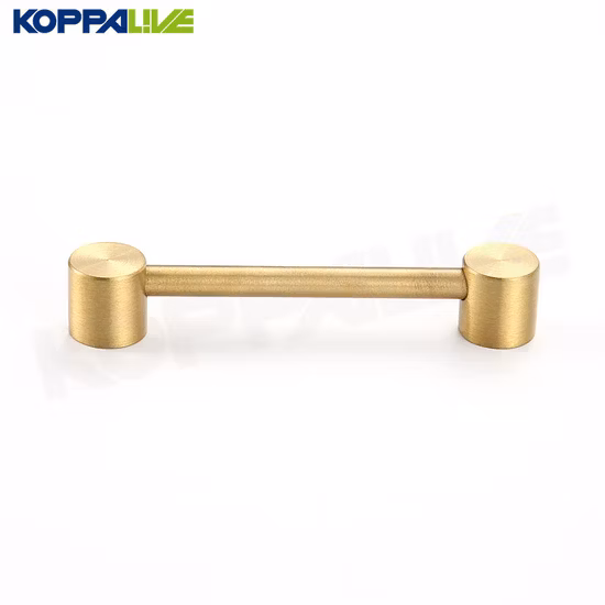 Import Koppalive Luxury Gold Solid Brass Drawer Pulls 75mm European Copper Furniture Kitchen Cabinet Door Handles from China
