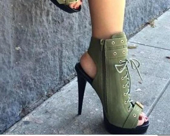 Spring 2020 New Women Shoes Knitted Fabric High Heels