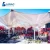 Import Square tensile membrane canopy large patio cement base steel structure shade tents windproof reverse inverted tulip umbrella from China