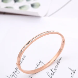 Stainless steel bracelet popular female diamond gift jewelry