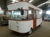 Stainless steel electric fast food bus cart for pizza