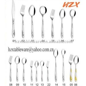 Stainless steel flatware, tableware with phoenix/bird pattern , tea spoon , fork , spoon , knife