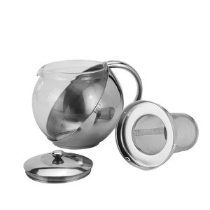 Stainless steel glass kettle FT-01308