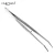 Import Stainless Steel silver color curved shape  Nail Art Nippers Tweezers from China