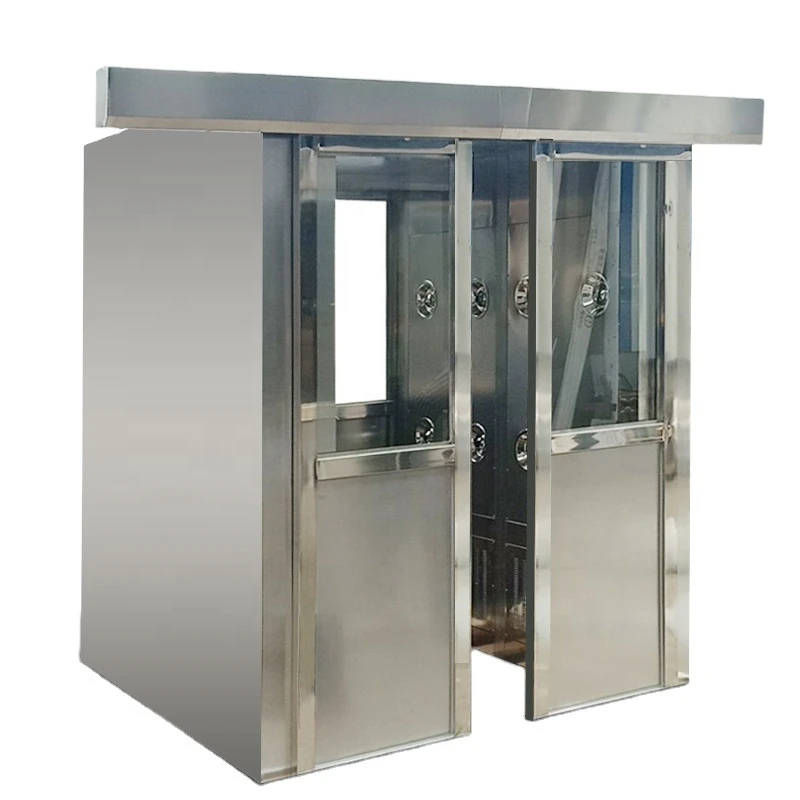 stainless steel single clean mini  Blowing wind air shower room for factory workshops enterprises hotel